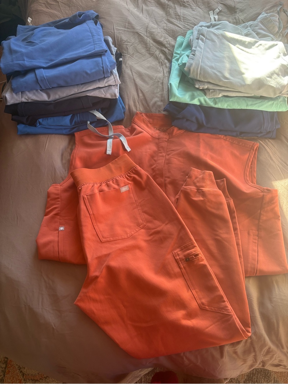 Bundle of Figs technical collection shell, top, jogger bottoms. medium